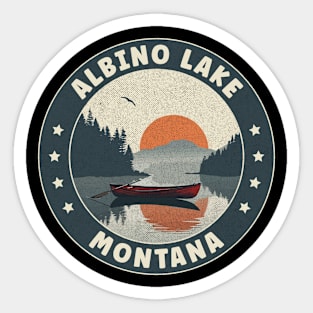 Albino Lake Montana Sunset Sticker